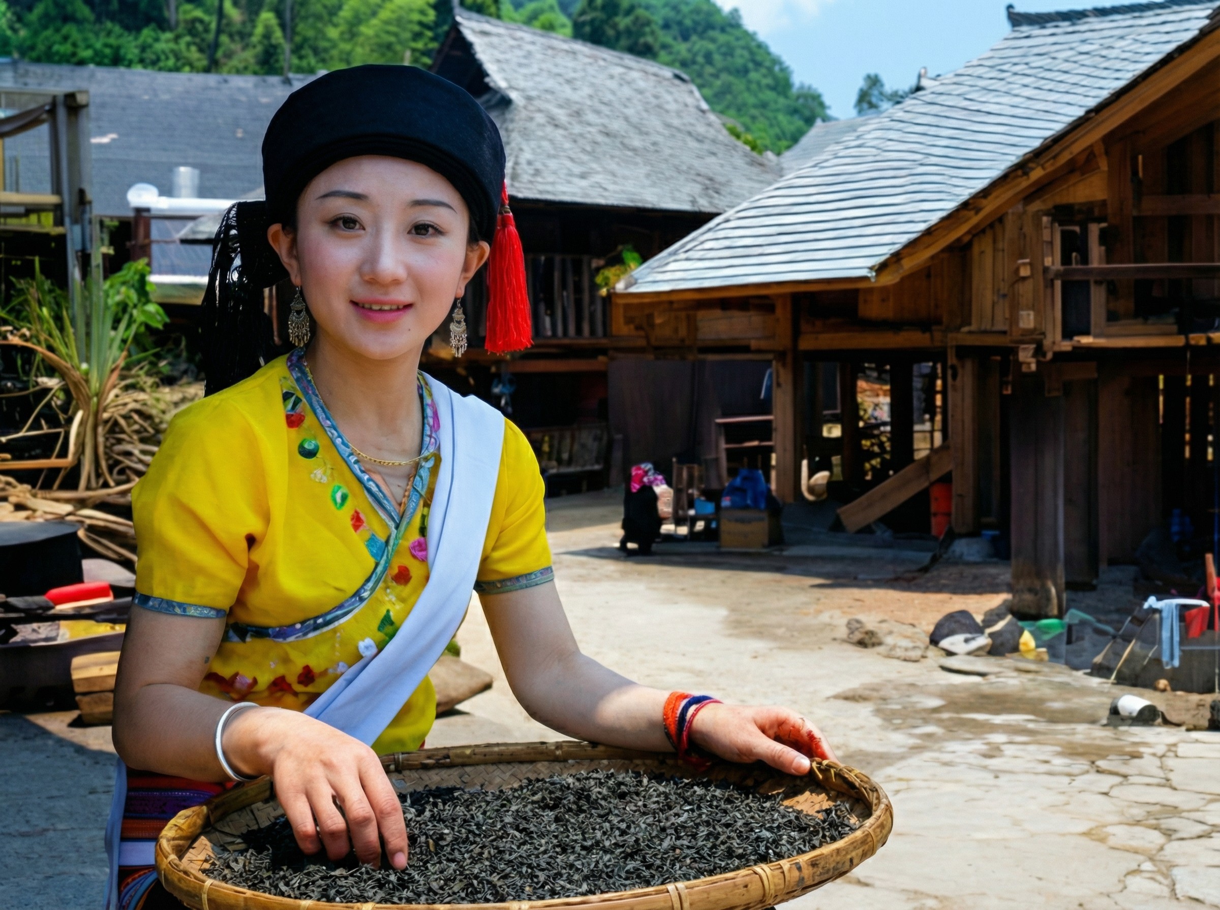 傣族社区在勐海河谷的传统生活与茶文化场景