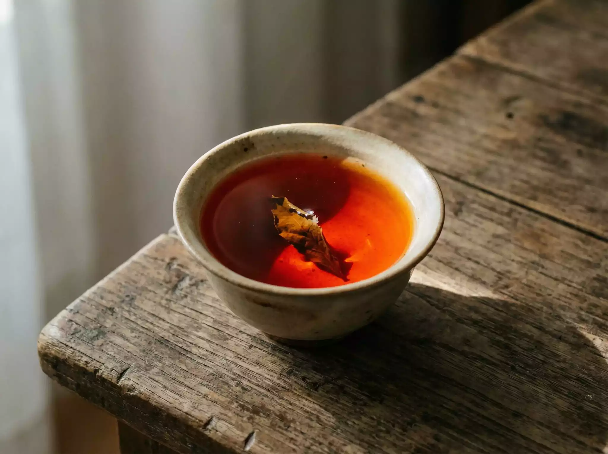 Ancient raw Pu-erh tea cake, a true relic of time